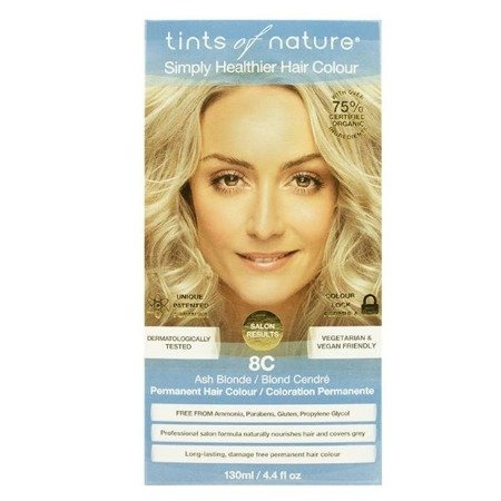 Naturalna farba do włosów Tints of Nature – 8C Popielaty blond